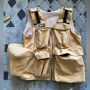 Spiratone Adjustable Beige Photographers Jacket Mens Small Womens Medium